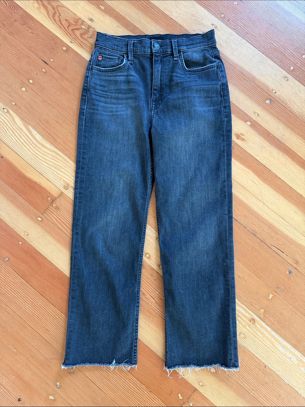 Hudson Noa Straight Leg Black Denim Jeans 26
